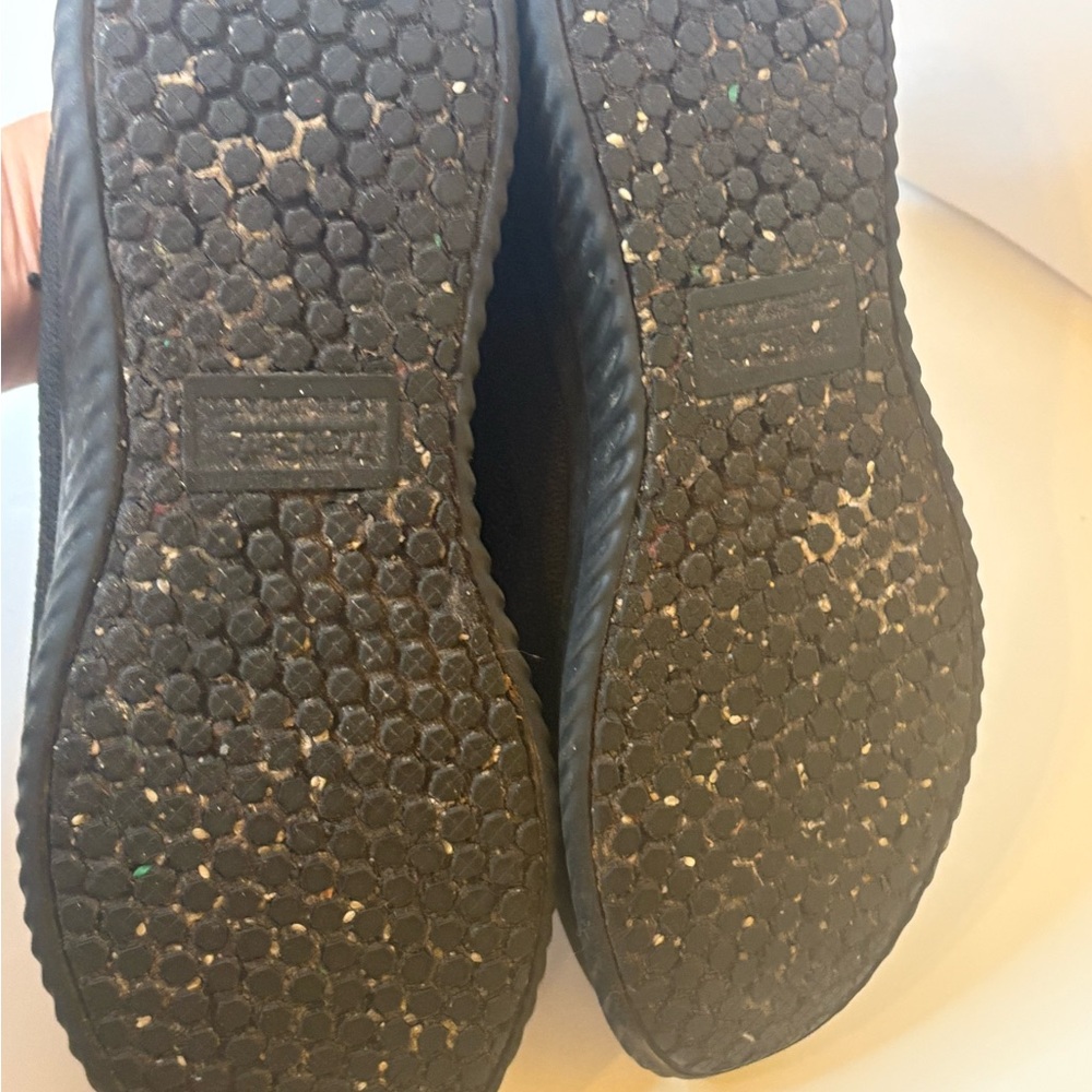 Black non-slip work wear black sneakers skid size 9 fast food shoes - Picture 10 of 16